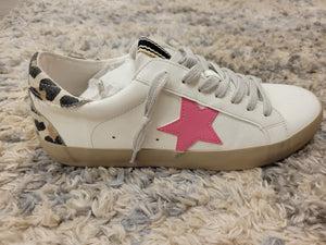 White/Pink Star Sneaker