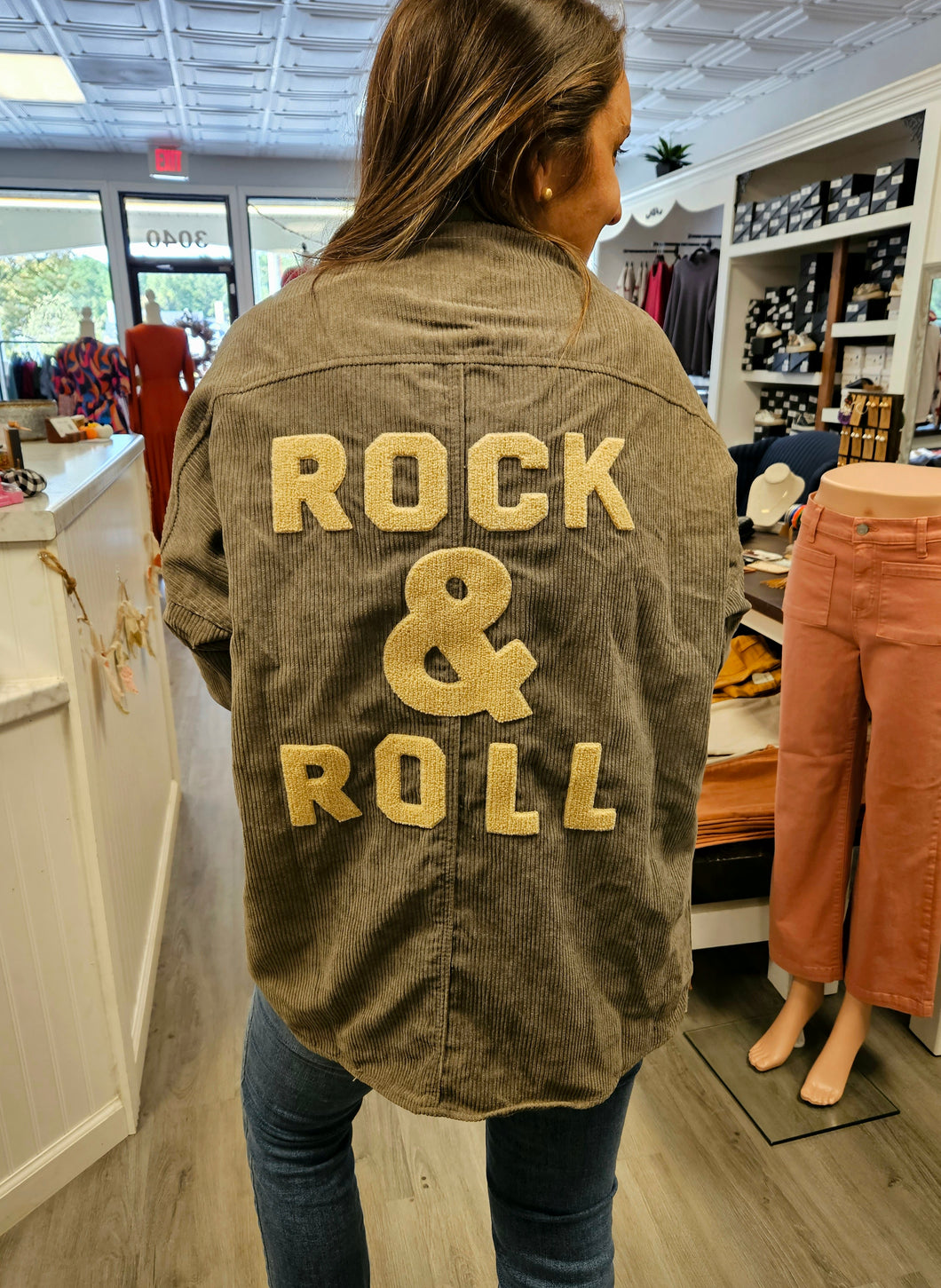 Corduroy Rock and Roll Shacket