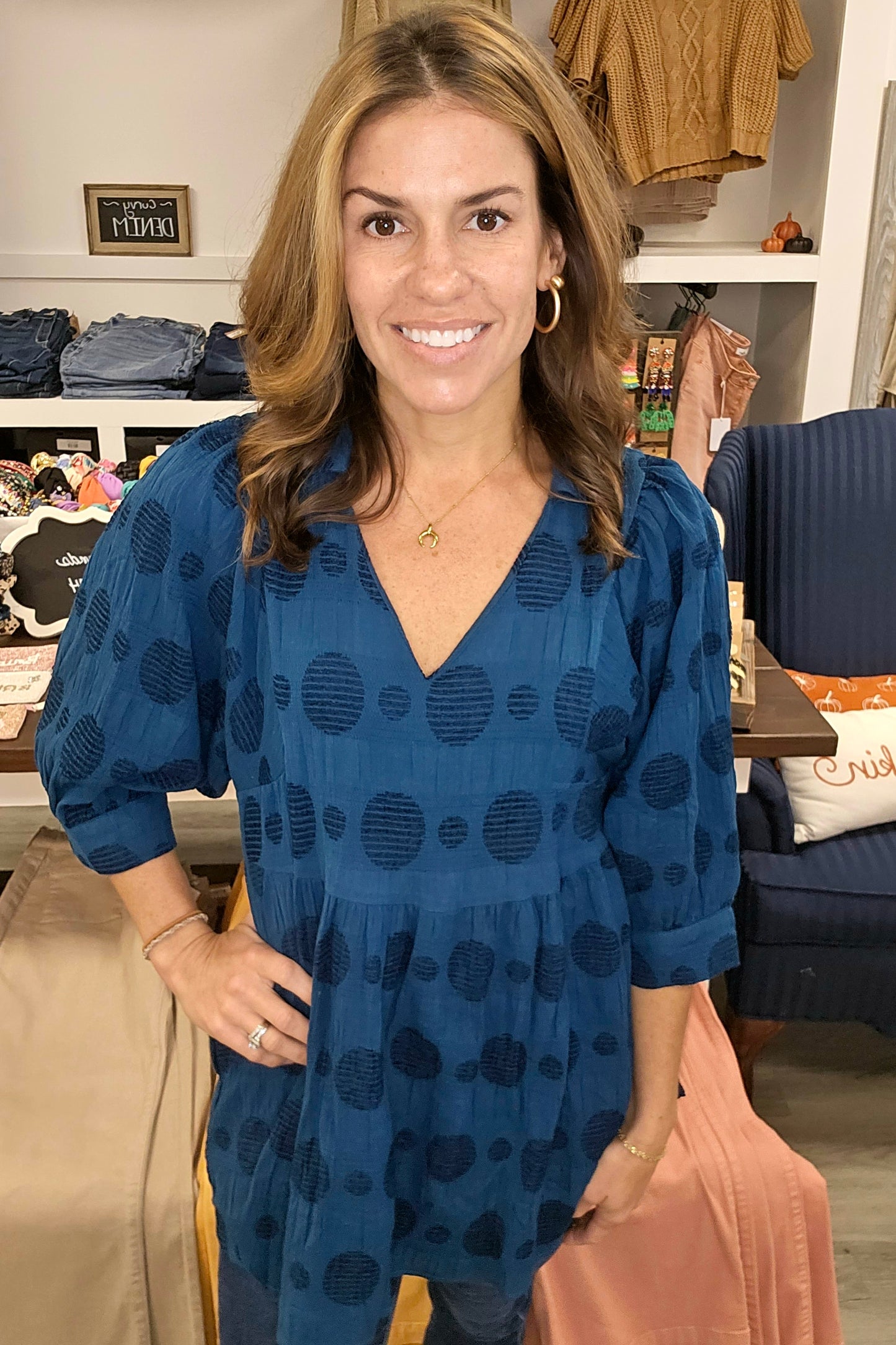 Teal 3/4 Tunic